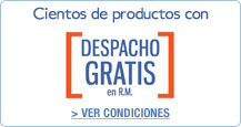 Cientos de productos con despacho gratis en R.M.