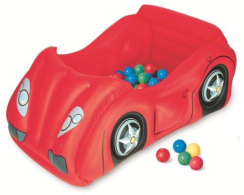 auto inflable con pelotas